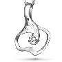 CHE切水中花系列925纯银吊坠-羞花(赠送价值48元925纯银项链一条)