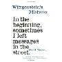 Wittgenstein's Mistress (平装)