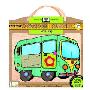 Green Start Wooden Puzzles - Love Bus: Earth Friend Puzzles with Handy Carry & Storage Case (日常用品)