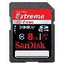 SanDisk 闪迪 Extreme HD video 8G class6 SDHC卡 20MB/S 极速 高清 SDSDRX3 存储卡