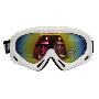 豪邦HBSports 防紫外线防雾滑雪镜(白色镜框)YD10071