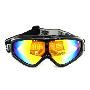 豪邦HBSports 防紫外线防雾滑雪镜(亮黑色镜框)YD1001