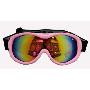 豪邦HBSports 防紫外线防雾滑雪镜(粉色镜框)YD10042