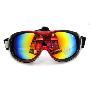 豪邦HBSports 防紫外线防雾滑雪镜(黑红色镜框)YD10044