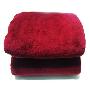 新屋特厚舒棉绒毯-紫红色 180*200cm