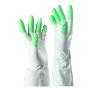 手护神植绒舒适手套（L号，绿色指尖）畅销日本