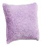 玛克家纺素色珊瑚绒靠垫-淡紫色(真空包装)