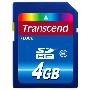 Transcend 创见 SDHC Class6 4GB 蓝色 存储卡