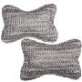 利特尔 高档冰丝颈枕1对装 灰色（透气性好、耐磨、抗皱、防腐蚀、防静电、可拆洗）