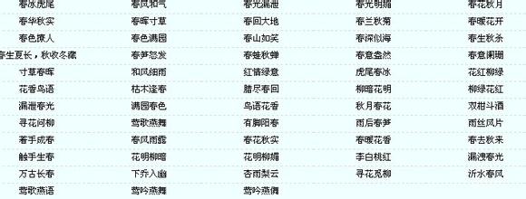 描写雨的四字词语