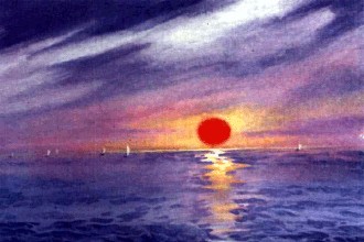 描写太阳升起的句子